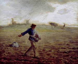 The Sower, c.1865 (pastel und crayon on paper)